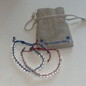 4Ocean Signature Blue-red Bracelet with pouch